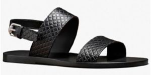 Mens Leather Back Strap Buckle Type Gladiator Sandals