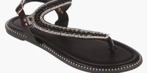 Synthetic Embroidery Handmade Embellished Sandals