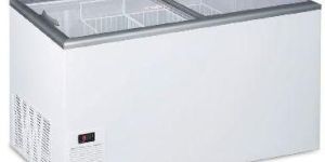 Sliding Lid Flat Glass Top Freezer