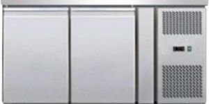 Two Door Stainless Steel Undercounter Refrigerator