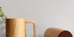 Wooden Coffee Mug Set