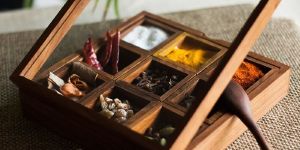 Wooden Spice Containers