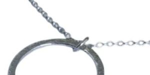 Silver Textured Pendant