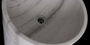 White Marble Free-Standing Wash Basin