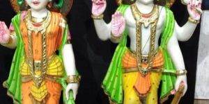 Marble Laxmi Narayan Statue