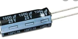 E-capacitor 1000uf/25v 10*17