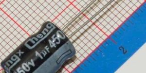 E-capacitor 1uf/450v 8*12