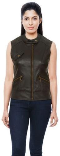 Ladies Leather Waistcoat