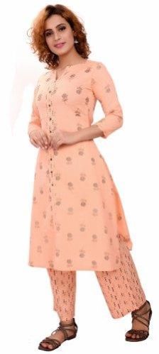 Rayon Kurti with Palazzo Set