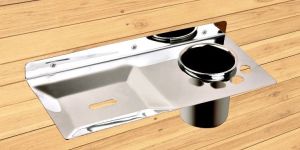 Stainless Steel Soap Dish with Tumblr Holder