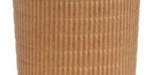 Rippled Paper Container with Lid