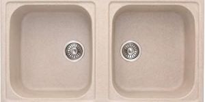 Granite and Quartz Double Bowl Sink