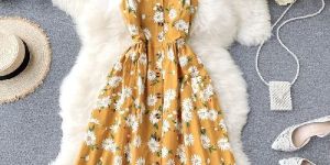 Stylish Floral Print Dress