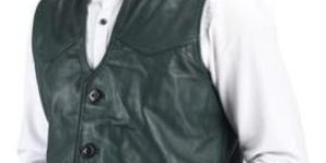 Men Leather Waistcoat