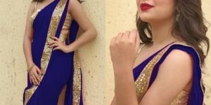 Lace Border Georgette Saree