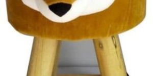 Kids Puffy Wooden Stool