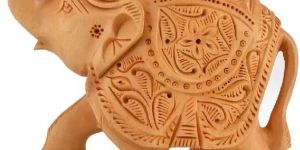 Wooden Carved Elephant Statue