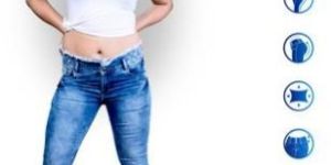 Women High Rise Cut Jeans