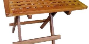 Teak Wooden Foldable Square Teepoy