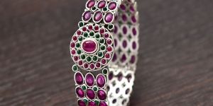 Silver Antique Bangles