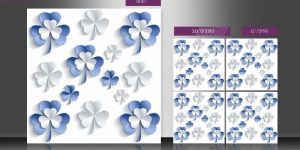 Glossy 3D Series Porcelain Tiles