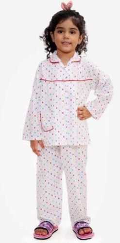 Girls Printed Night Suit
