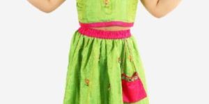Kids Mirror Bells Lehenga Choli