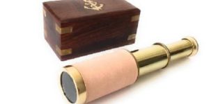 Brass Telescope 6 Inches with Wooden Box