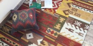 Wool Kilim Patchwork Floor Rug