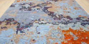 Hand Knotted Wool silk4