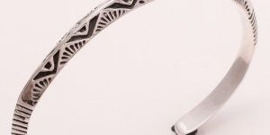 Fine Plain Silve Bangle