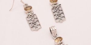 Fine Silver Citrine Set