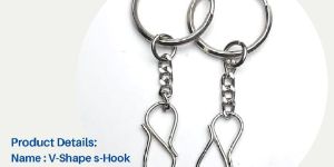 S Hook Inhaler Keychain Ring