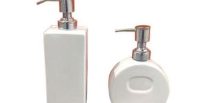 White Ceramic Bathroom Set