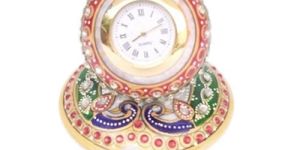 Round Marble Table Clock