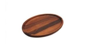 Wooden Round Serving Tray