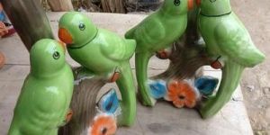Ceramic Parrot Statue