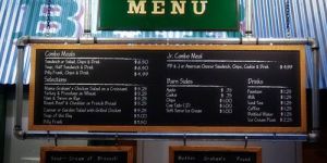 Menu Signs