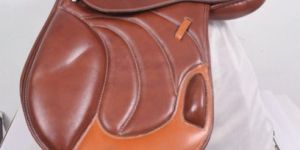 English Jump Close Contact Leather Horse Riding Saddle