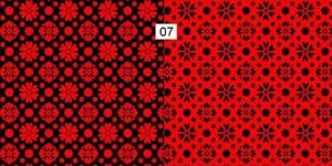 Red and Black Printed Nighty Fabric