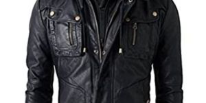 Mens Hooded Leather Jacket