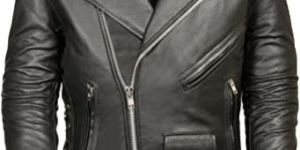 Mens Motorbike Leather Jacket