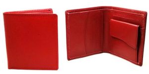Mens Red Leather Wallet