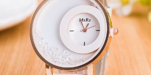 White Mxre Fancy Diamond Women Watch - L57