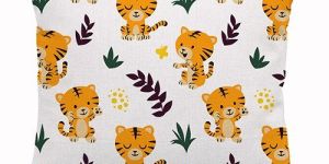 Mini Lion Printed Cushion