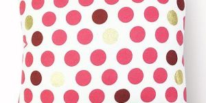 Polka Dot Printed Cushion