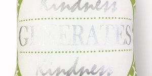 Text Print Bright Cushion