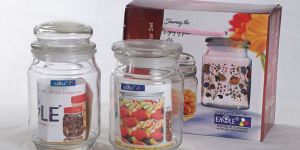Glass Storage Jar Set