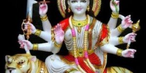 Marble Maa Durga Statue