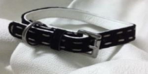 Buff Suede Leather Dog Collar